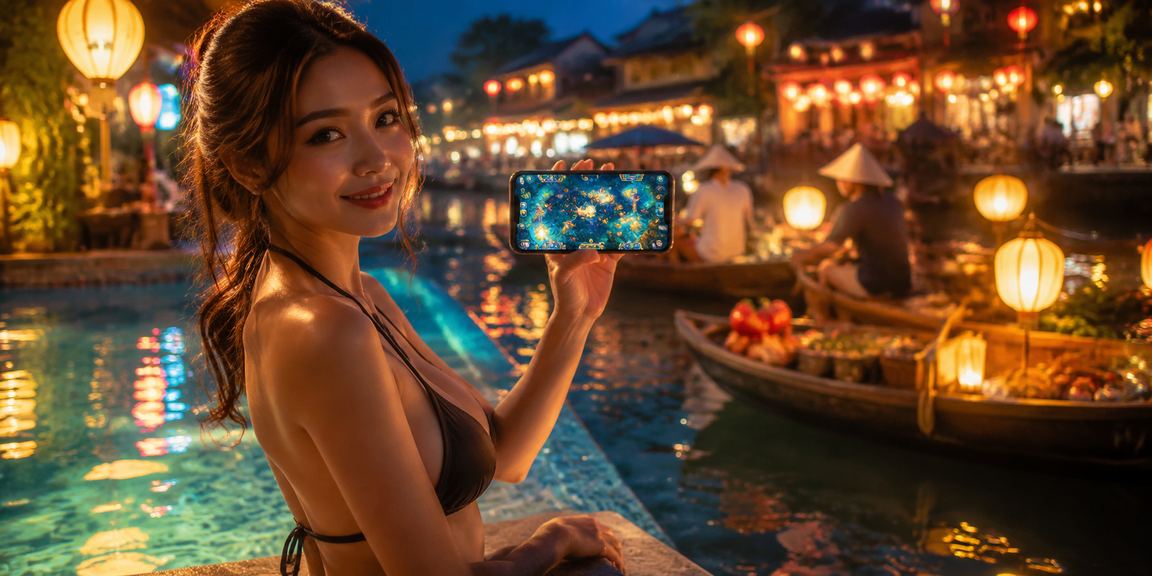 Không gian bàn cá truyền thống Hà Nội dưới ánh đèn lồng – người chơi thư giãn buổi tối